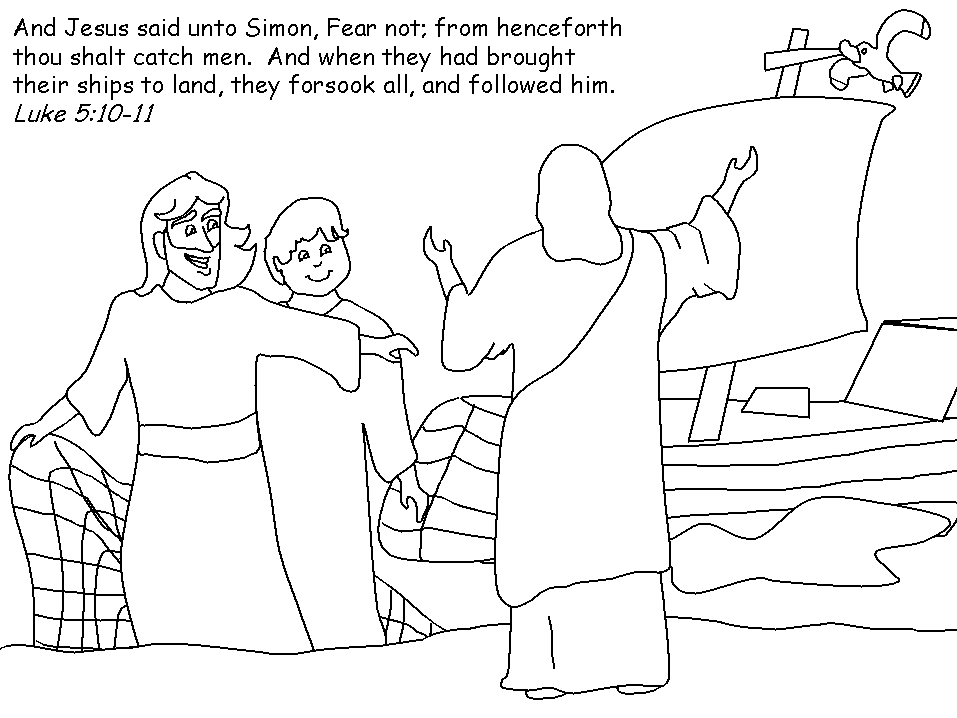 luke 11 5-10 Colouring Pages