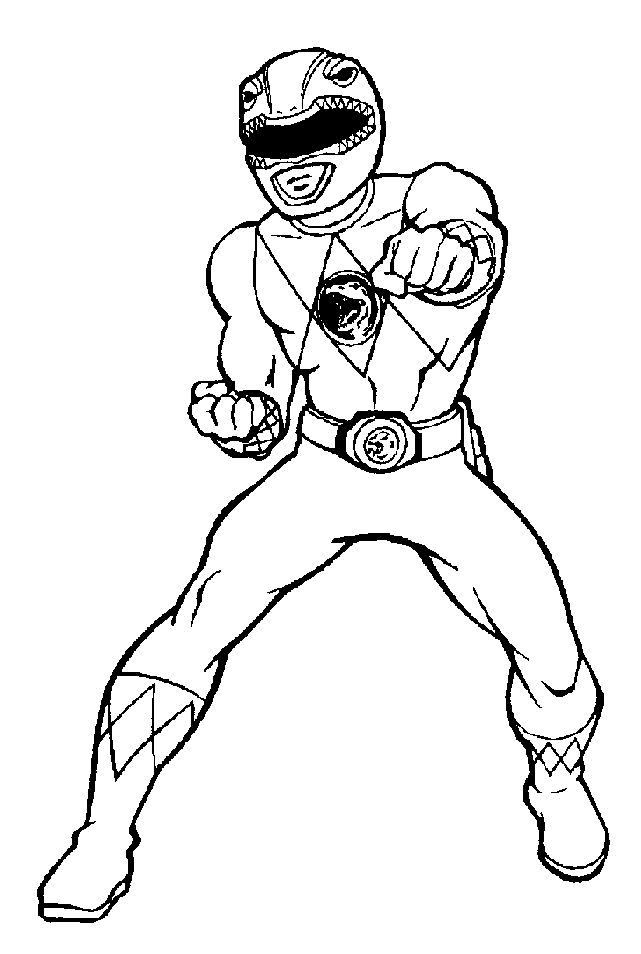 mighty morphin Colouring Pages