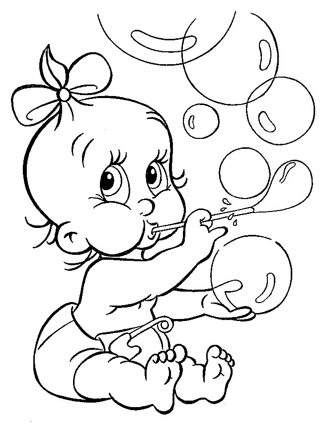 Baby Coloring Page Images & Pictures - Becuo
