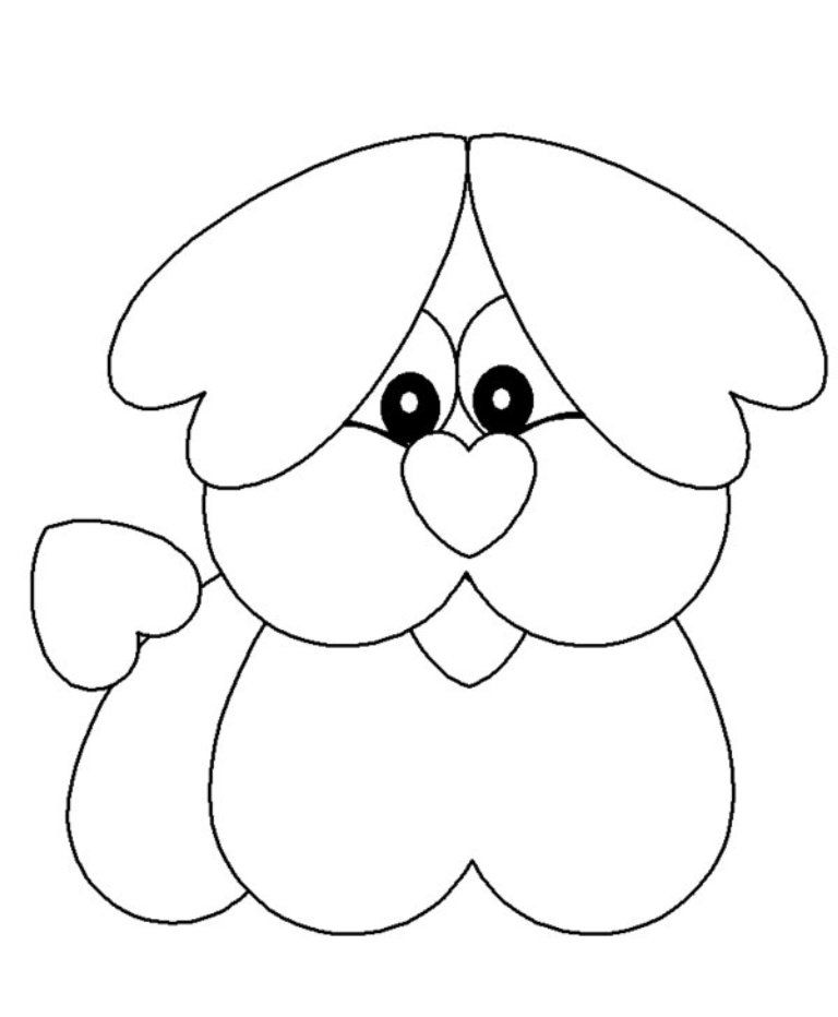 Download Dog Valentine Coloring Pages Or Print Dog Valentine 