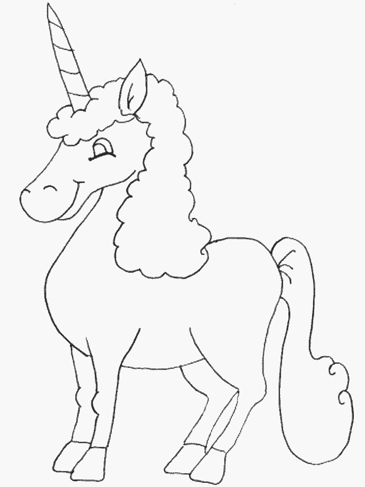 Unicorn For Coloring | kids coloring pages | Printable Coloring Pages