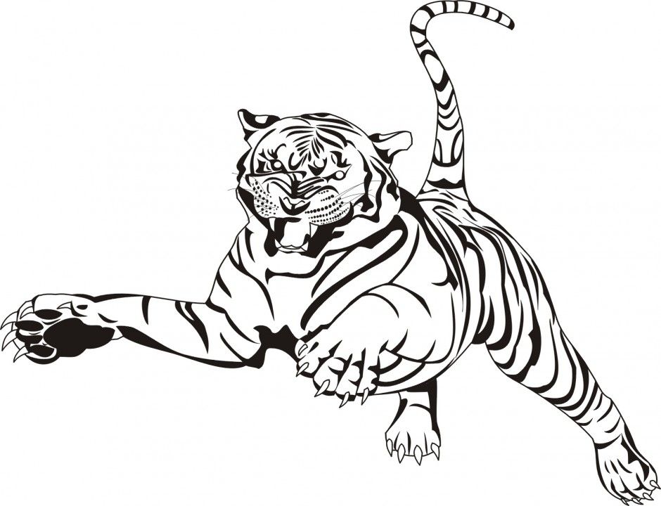 Realistic Tiger Coloring Pages Coloring Pages Amp Pictures 186383 