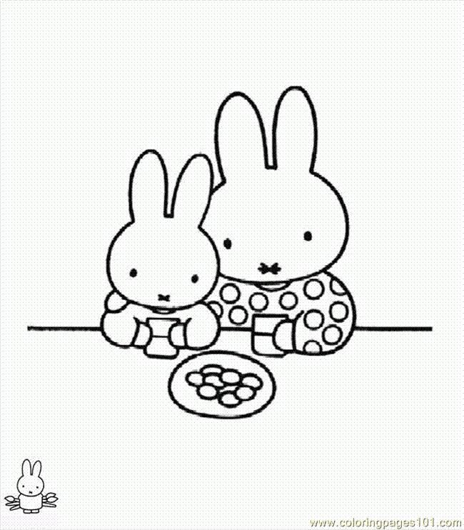 Miffy Colouring In Cake Ideas and Designs