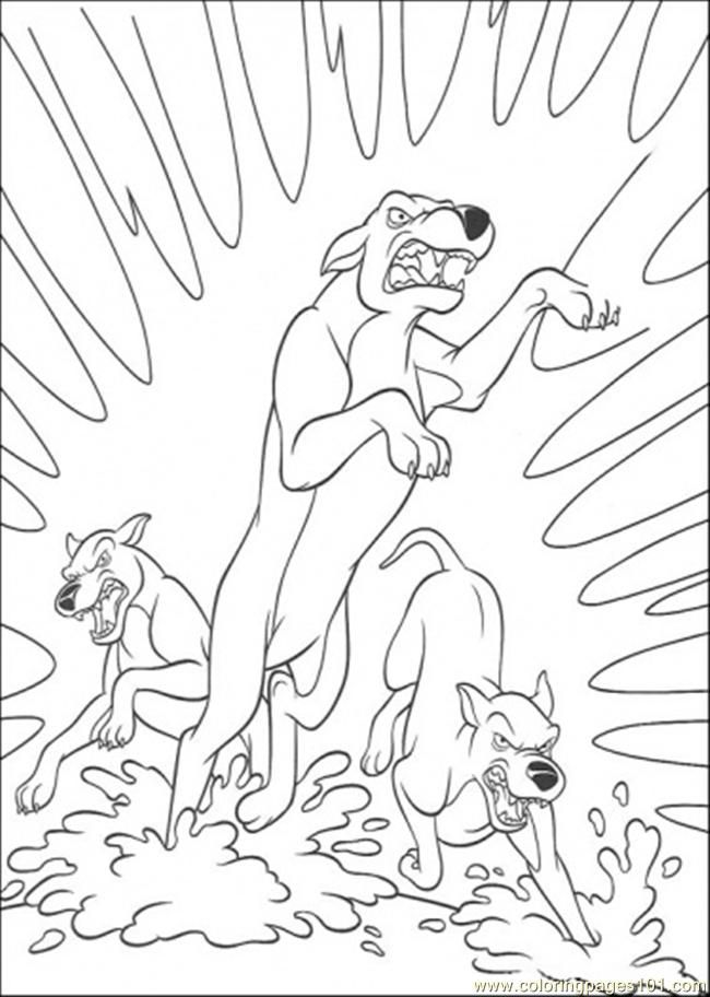 Coloring Pages The Wolf (Cartoons > Bambi) - free printable 