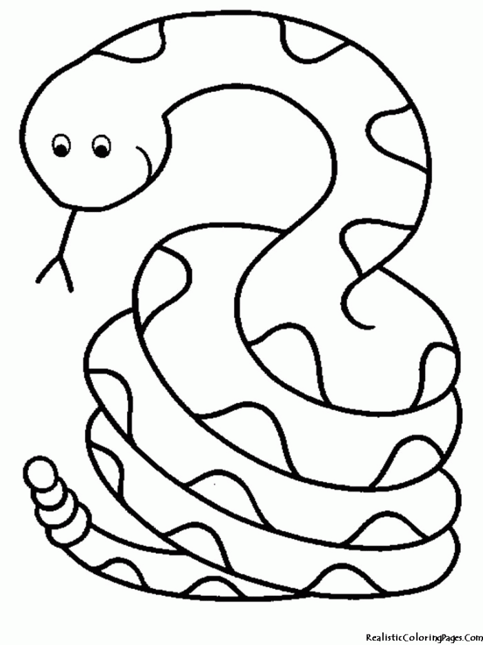 Coloring Pages Of Snake For Kids