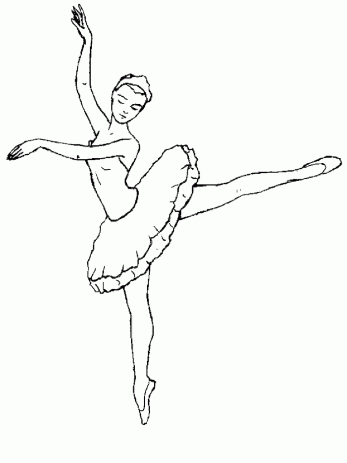 Ballerina Colouring Pages