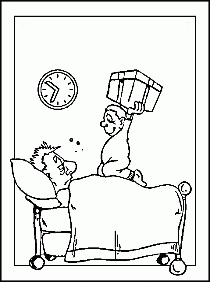 Funny Happy Father's Day Coloring Pages - Father's Day Coloring 