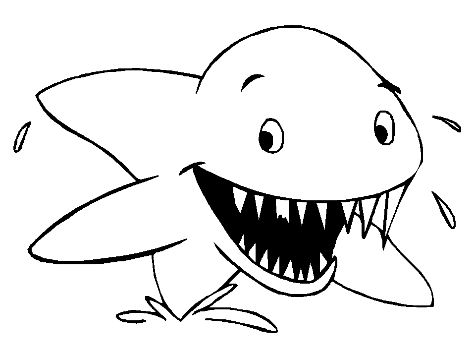 Alguns Tubarões Para Colorir - O Mundo Das Crianças