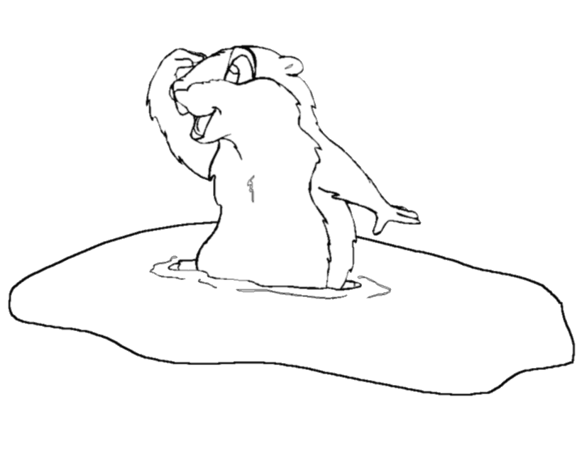 Groundhog Coloring Page | Coloring Sheets