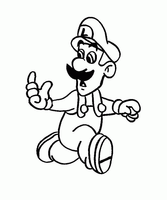 Super Mario Free Coloring Printable