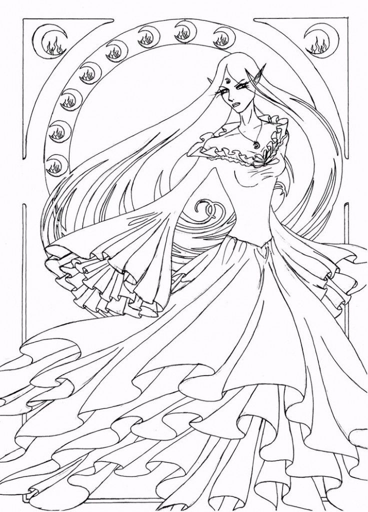 Funny: Favorable Naro Art Nouveau Line Art By Anarielhime Daab 