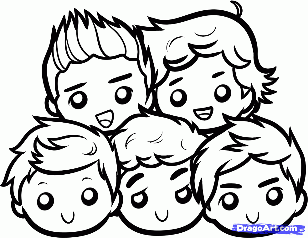 how to draw one direction | pencilpower101