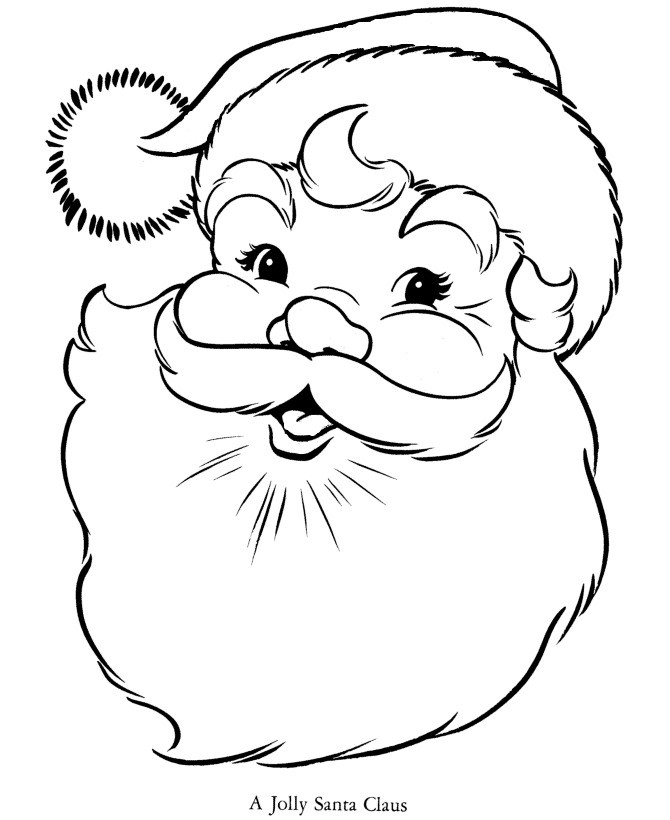 Santa Claus - Christmas Coloring Pages : Coloring Pages for Kids 