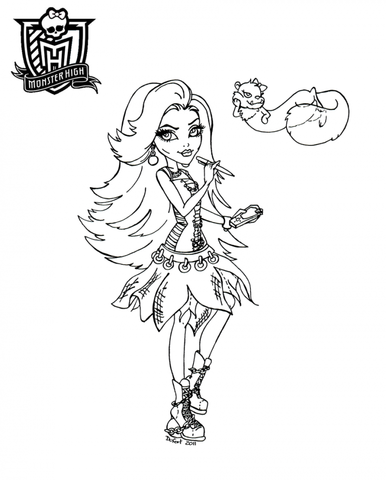 Monster high 6 printable coloring pages | Coloring Pages Blog