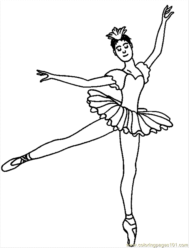 Coloring Pages Ballet Coloring Page 19 (Entertainment > Dancing 