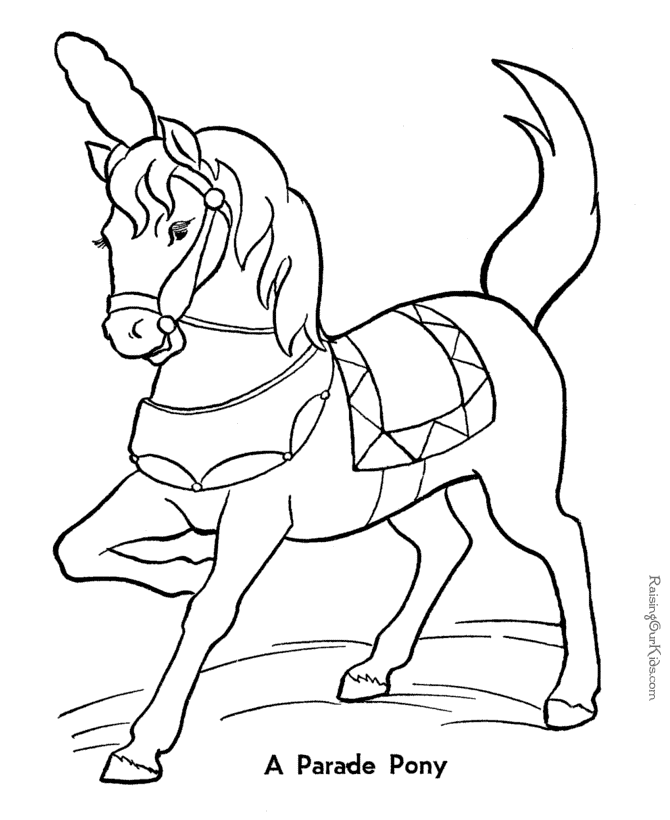 printable horse pictures to color