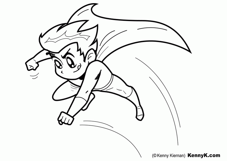 May 2013 - Superhero Coloring Pages