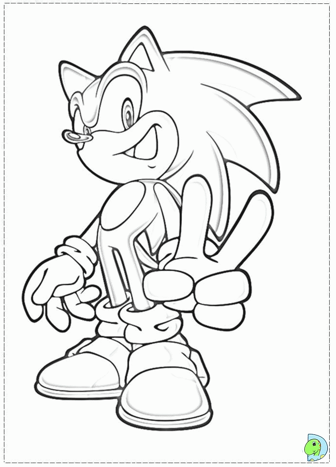 sonic hero Colouring Pages