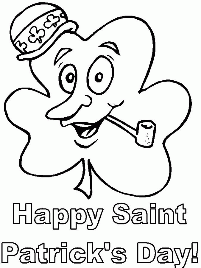 Happy St Patrick's Day Coloring Pages - part I