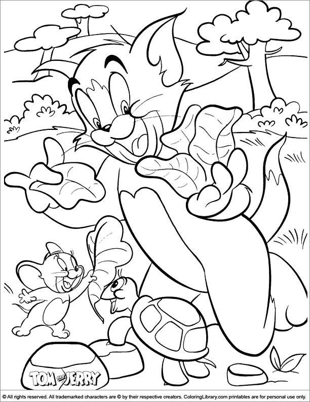 the tom and jerry show Colouring Pages