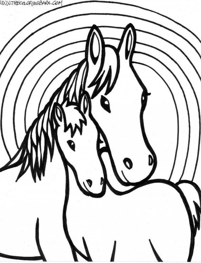 Horse Head Coloring Pages For Kids