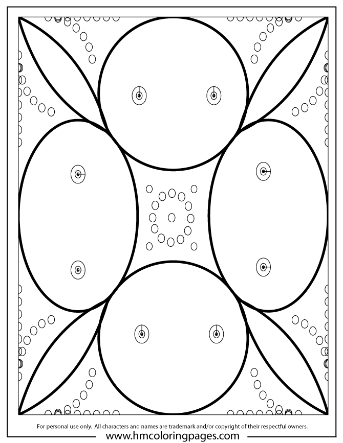 Abstract Batik Art Coloring Page | Free Printable Coloring Pages