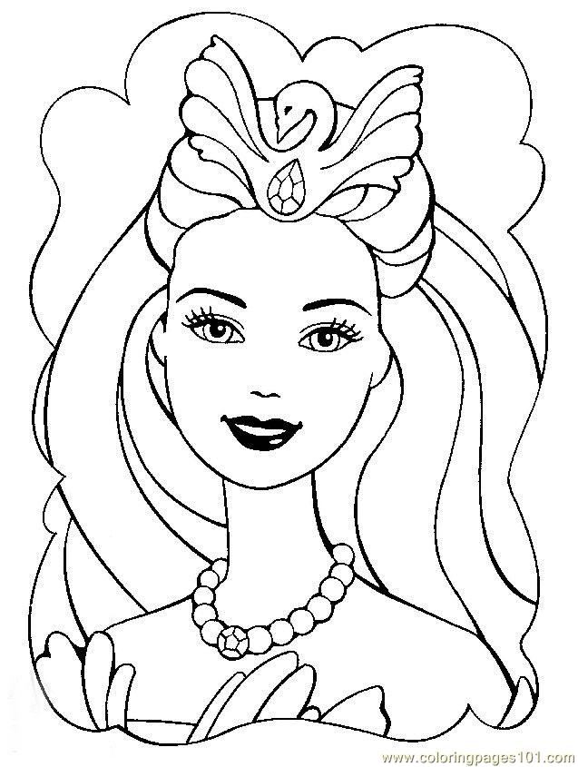 Barbie Princess Coloring Pages Free Printable Images & Pictures 