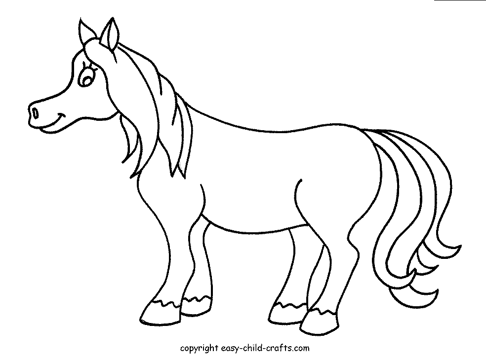 Amazing Coloring Pages: Animal coloring pages - Horse coloring pages