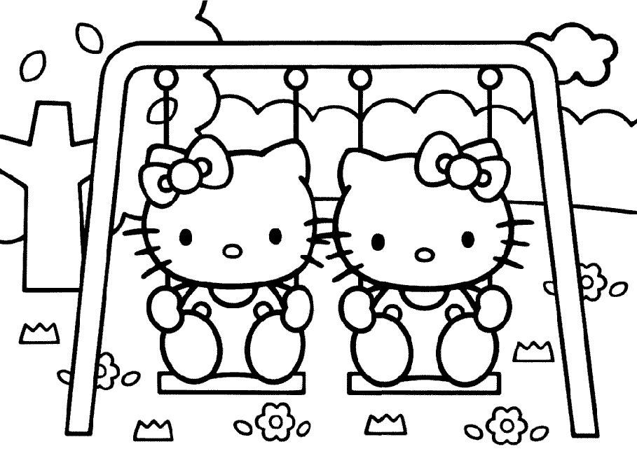 printable coloring pages of hello kitty | coloring