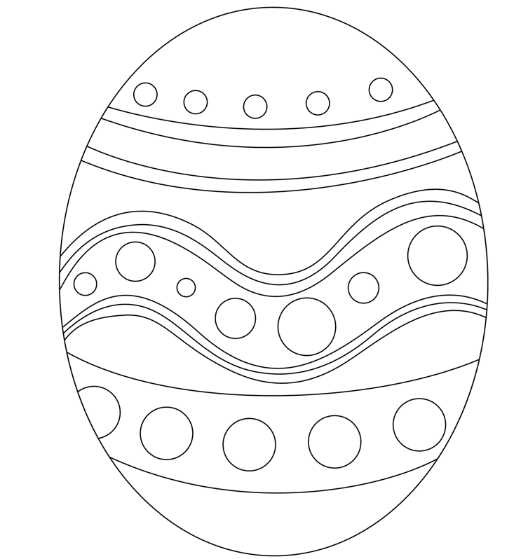 Easter Egg Printable Coloring Page & Coloring Book