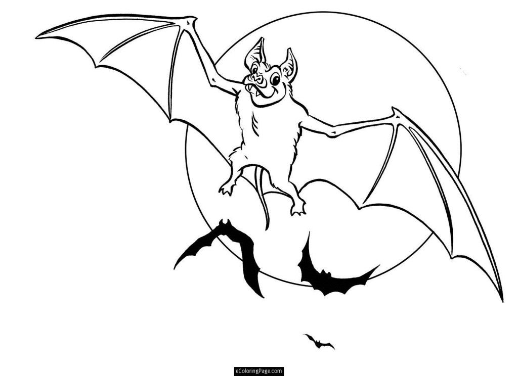 Kids Coloring Full Moon Coloring Page Pages For Halloween Full 
