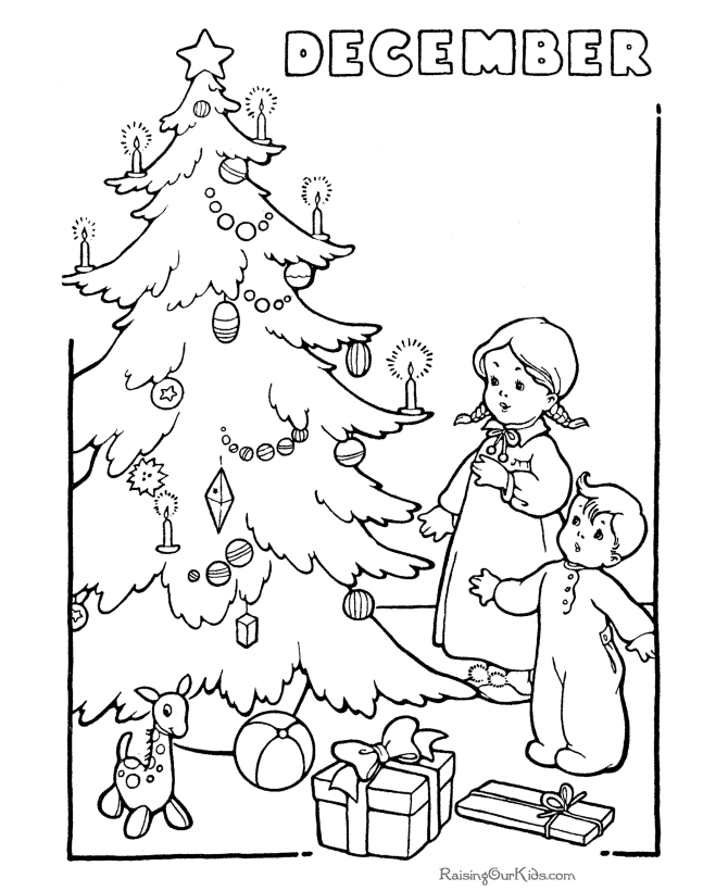 Christmas Coloring Sheets - Christmas Tree!