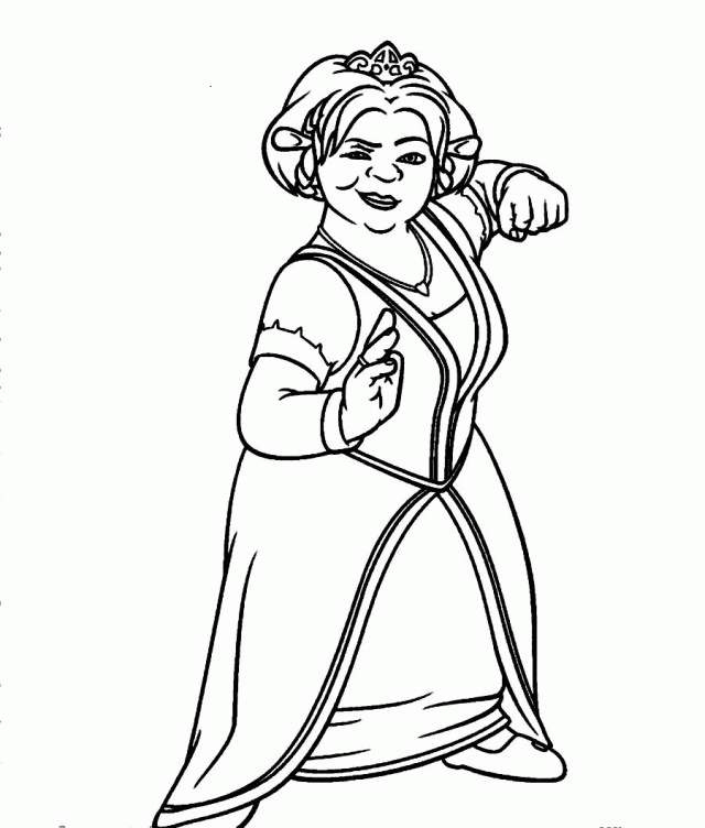 Download Fiona A Wife Of Shrek Coloring Pages Or Print Fiona A 