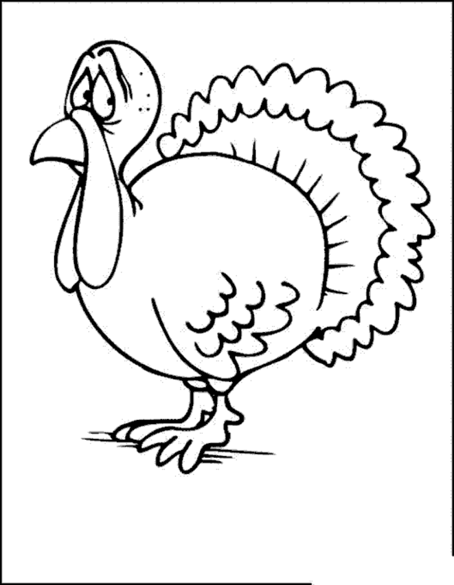 Turkey Coloring Pages for Kids « Teacher Fan