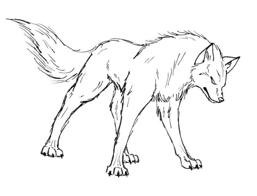 Download Angry Wolf Coloring Pages Print Or Print Angry Wolf 