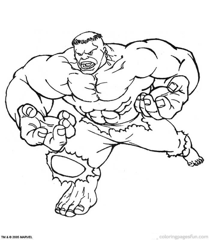 Hulk Vermelho Colouring Pages