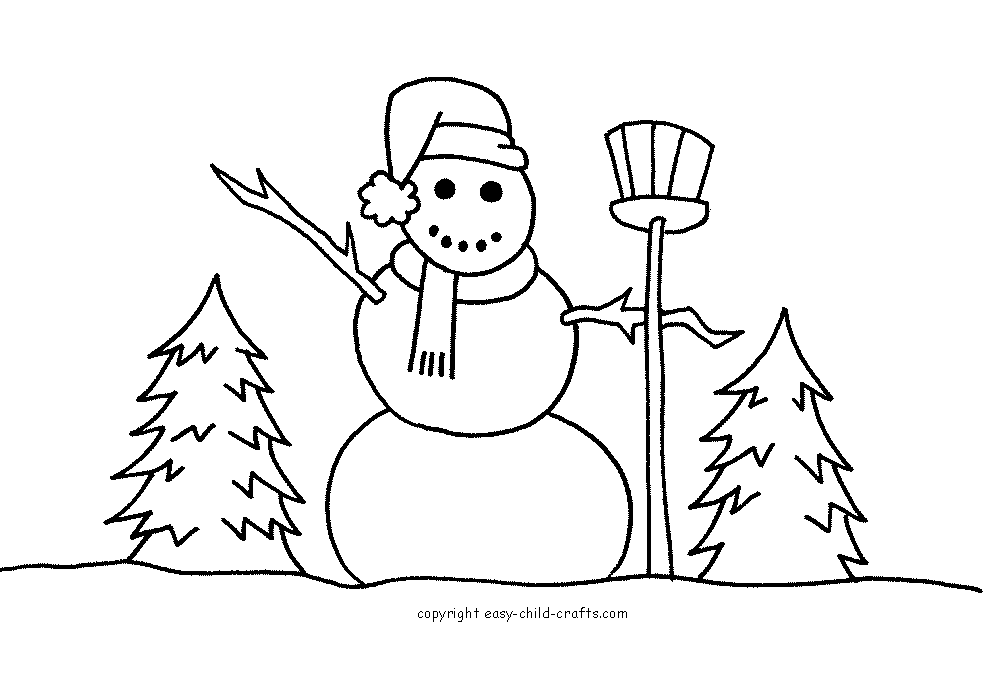 Snowman Coloring Pages 184 | Free Printable Coloring Pages