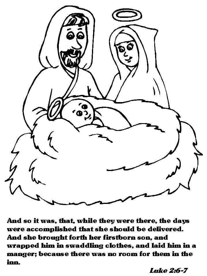 The Christmas Story Advent Coloring Book