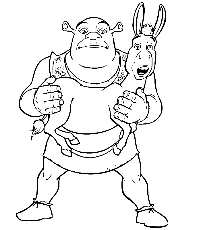 Shrek Coloring pages | Disney coloring page