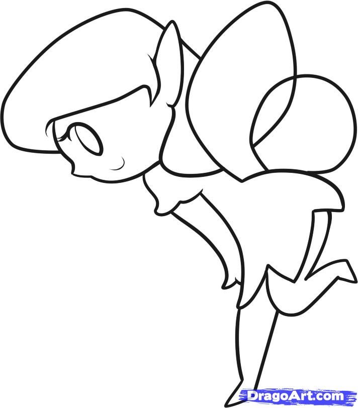 How to Draw a Fairy for Kids, Step by Step, Fantasy For Kids, For 