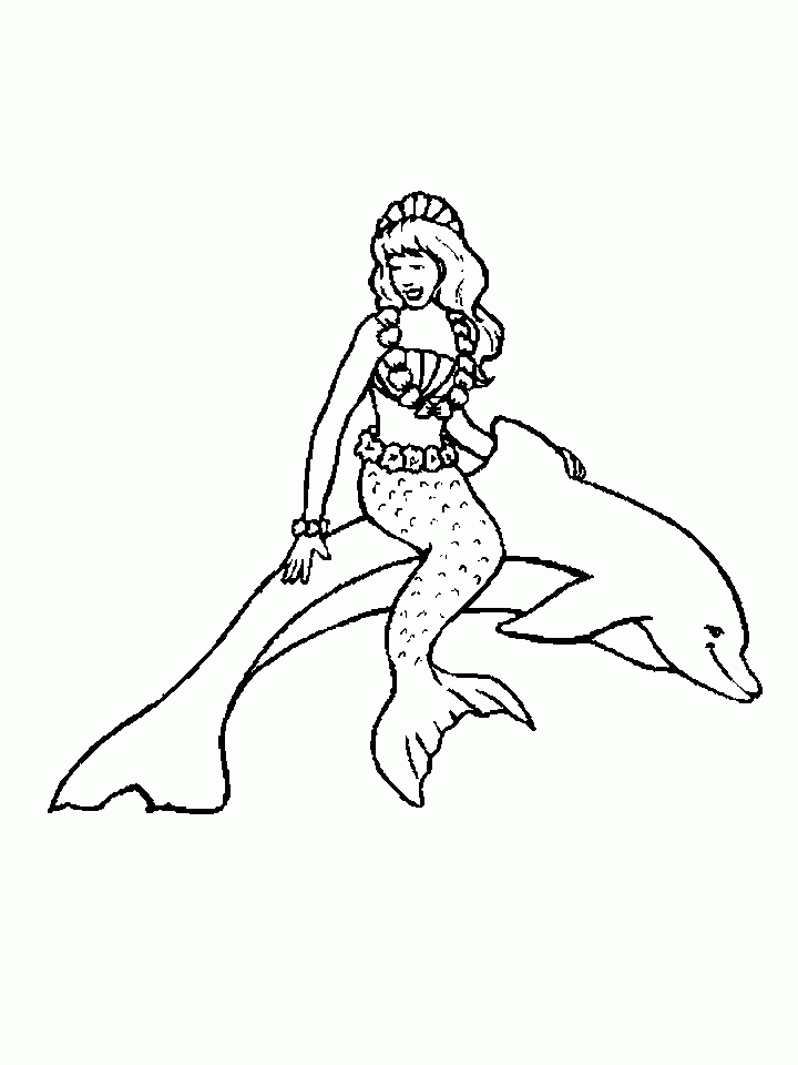 Dolphin 1 Coloring Page