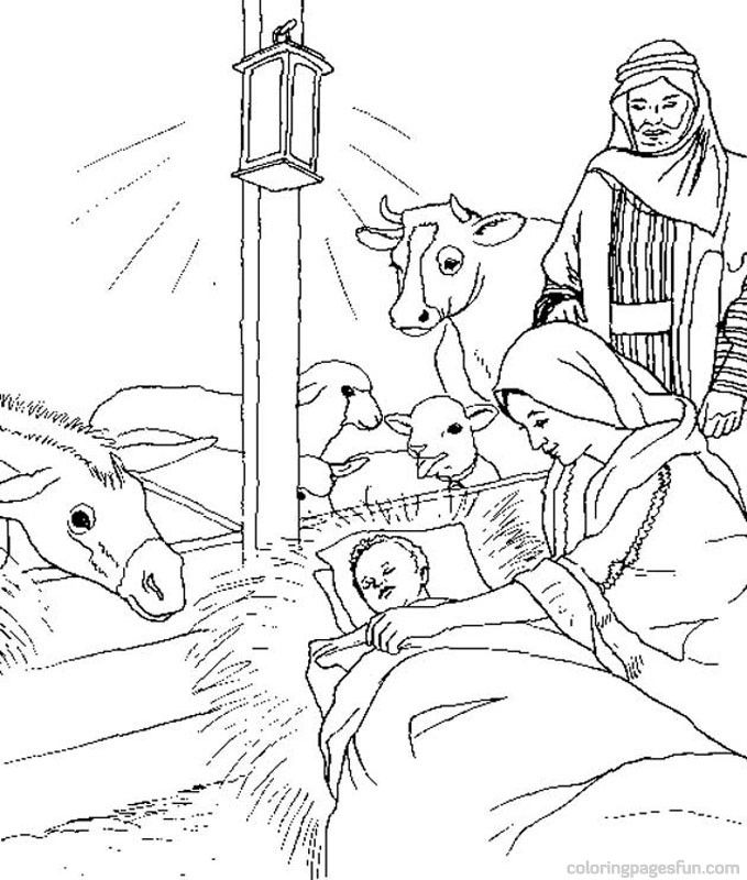 Bible Christmas Story Coloring Pages 27 Religious Christmas 