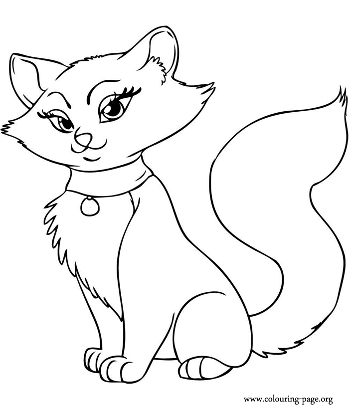 Cute Cat Coloring Pages Print | COLORING WS