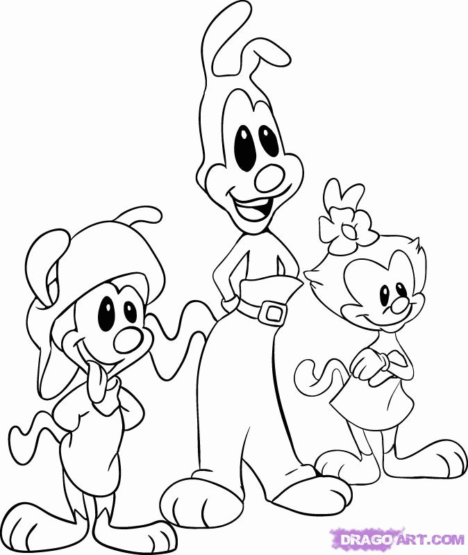Draw Animaniacs, Step by Step, Drawing Sheets, Added by Dawn 