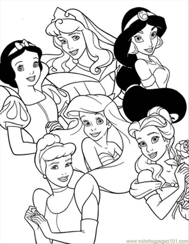 Search Results » Coloring Pages Of Disney Princesses