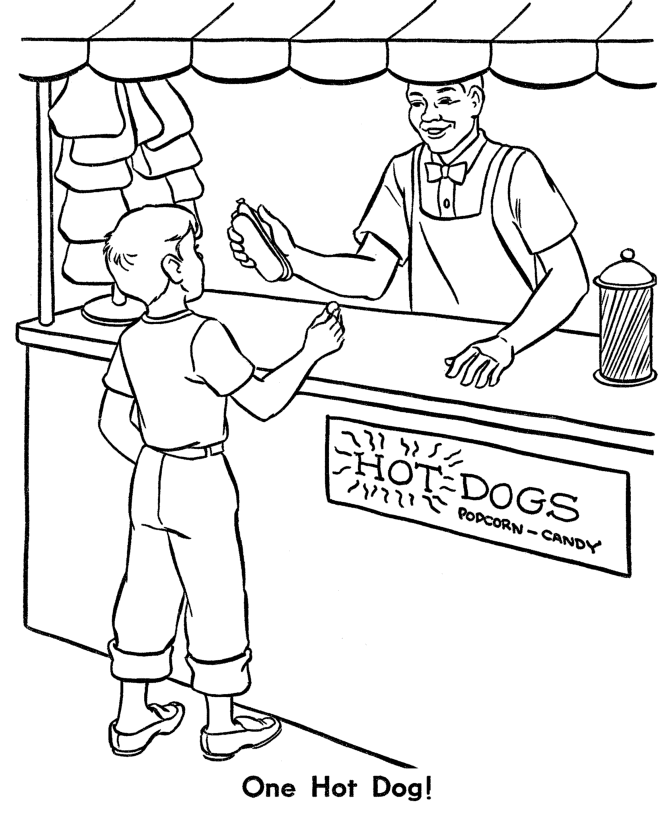 have a lunch Colouring Pages