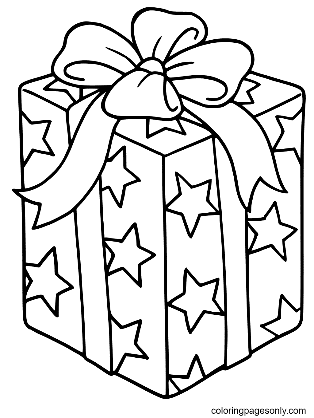 Wrapped Christmas Present Coloring Pages - Christmas Gifts Coloring Pages - Coloring  Pages For Kids And Adults