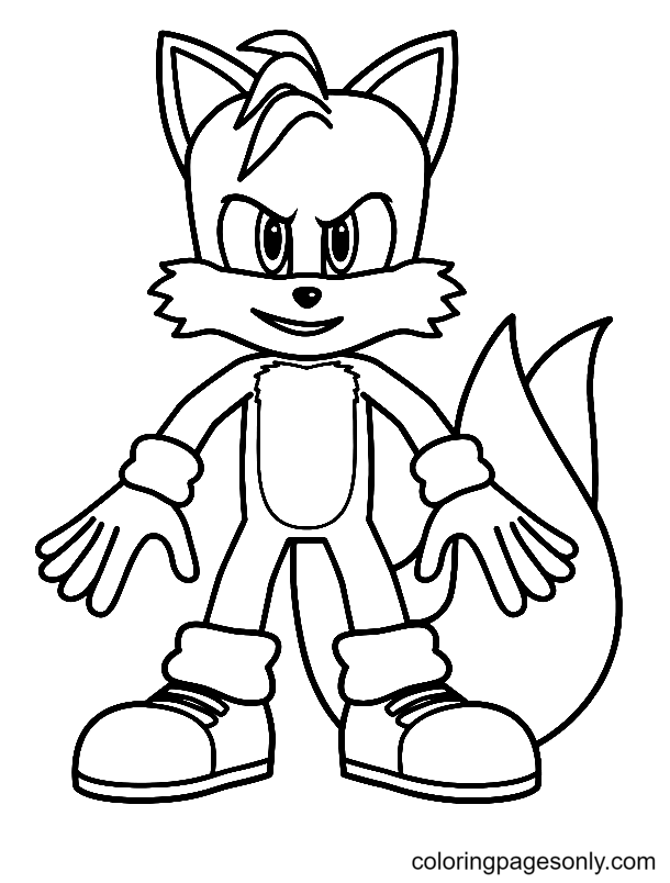 Tails from Sonic the Hedgehog 2 Coloring Pages - Sonic the Hedgehog 2 Coloring  Pages - Coloring Pages For Kids And Adults