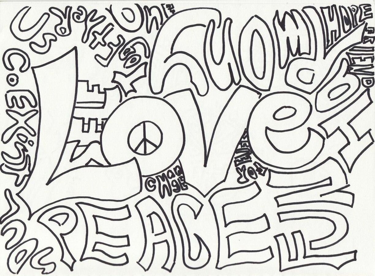 Peace Sign Mandala Coloring Pages World Peace Coloring Pages. Kids ...