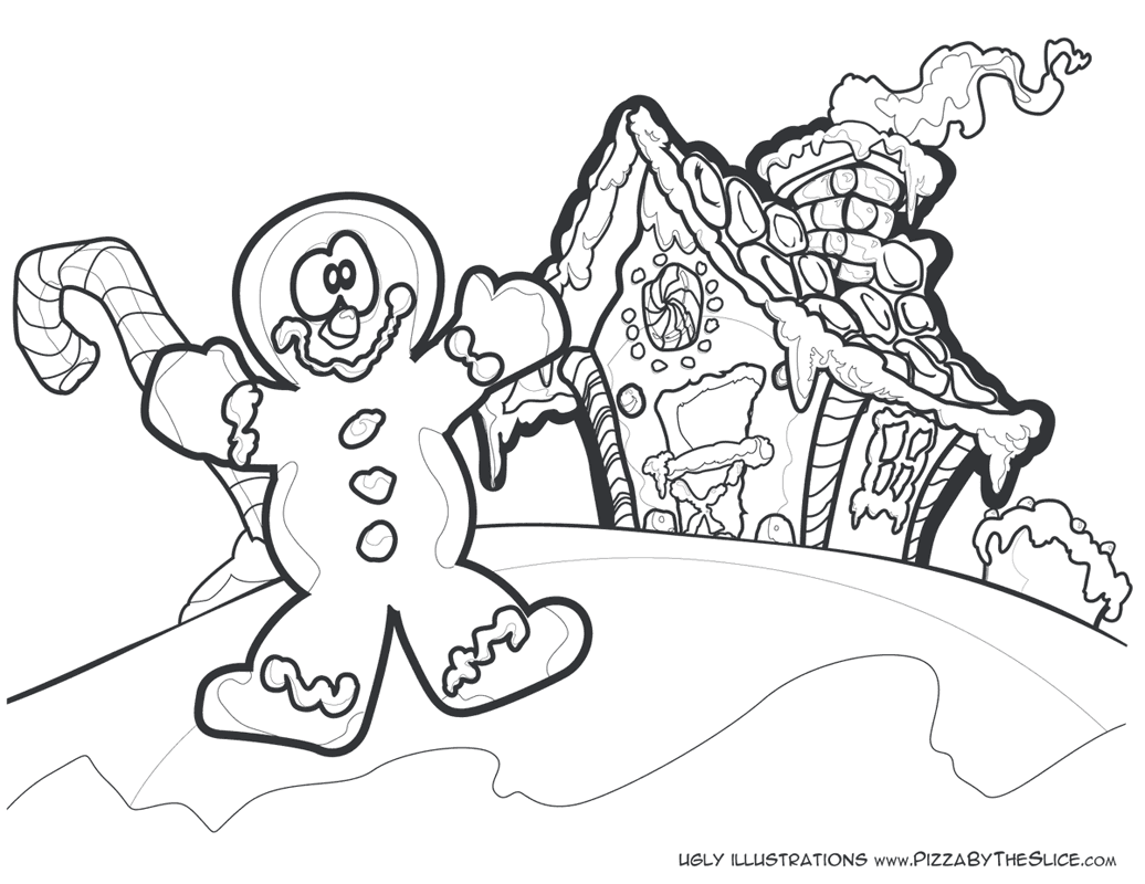 Gingerbread House Coloring Page Beautiful - Coloring pages